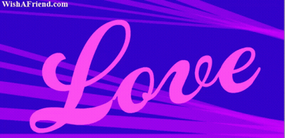 Love On Purple Background GIF