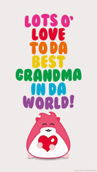 Love To The Best Grandma Quote GIF