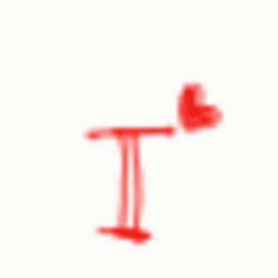 Love Written In Red With Heart GIF