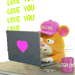 Love You Love Message Sticker GIF
