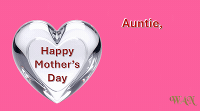 Love You Mom Poster With Yellow Heart GIF