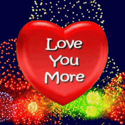 Love You More Fireworks GIF
