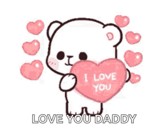 Love You Papi Carrying Heart GIF