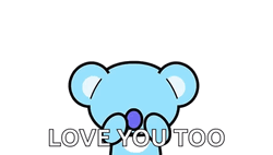 Love You Too BT21 Koya GIF