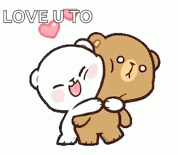 Love You Too Mocha Tight Hug GIF