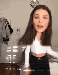 Lovely Girl Big Head Dancing GIF