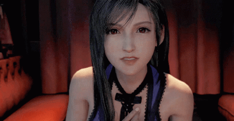 Lovely Tifa Talking GIF