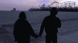 Lovers Romantic Walk In The Park  GIF