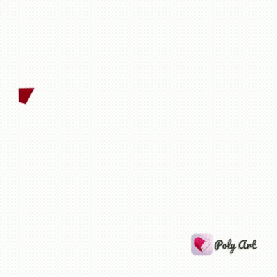 Low Poly Parrot Saying Poly Art GIF