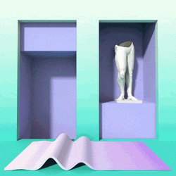 Lower Half Body Sculpture GIF
