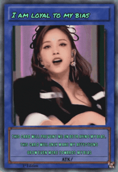 Loyal To My Bias Card GIF