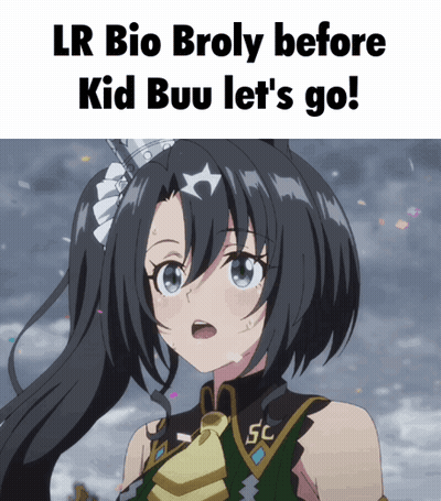 LR Bio Broly Before Kid Buu Girl GIF