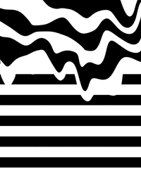 Lsd Distort Black And White GIF