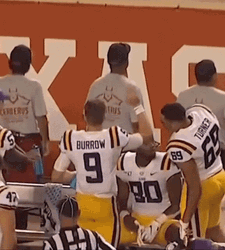 Lsu Football Burrow Waving GIF