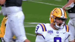 Lsu Football Joe Burrow Shouting GIF