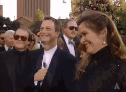 Lt Dan Waves At People GIF