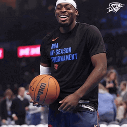 Lu Dort Happily Shoots Ball As Warming Up GIF
