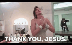 Luann Delesseps Praying Thank You Jesus GIF
