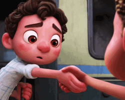 Luca And Alberto Holding Hands GIF