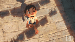 Luca Paguro Amazed Look GIF