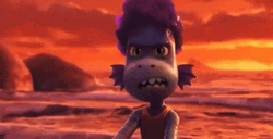 Luca Sea Creature Alberto Grin GIF