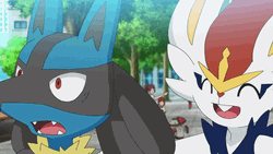 Lucario Gets Patted On The Back Funny