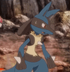 Lucario Tired Heavy Breathing