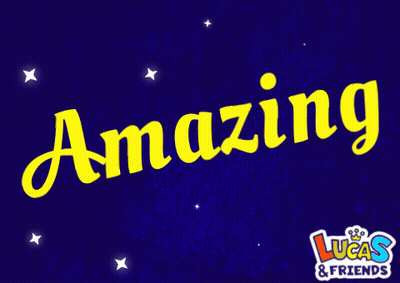 Lucas And Friends Amazing Logo GIF