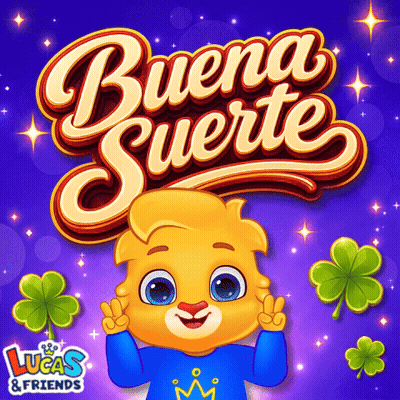 Lucas And Friends Buena Suerte Logo Bear GIF