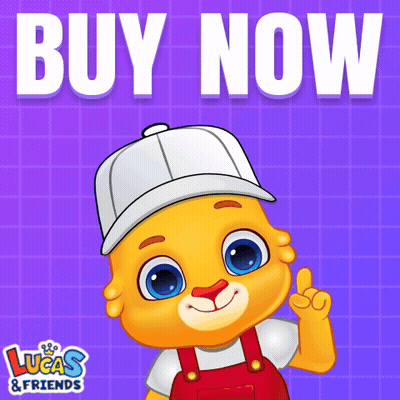 Lucas And Friends Cartoon Character Pointing Up GIF