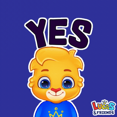 Lucas And Friends Cartoon Saying Yes GIF