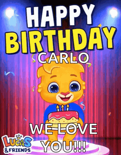 Lucas And Friends Greeting Card For Carlo GIF