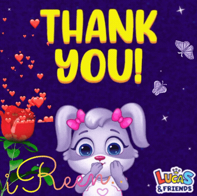 Lucas And Friends Greeting Card Rabbit Hearts GIF