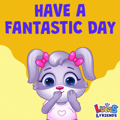 Lucas and Friends Greeting Card With Rabbit