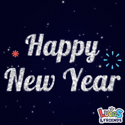 Lucas And Friends Happy New Year Card GIF
