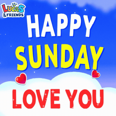 Lucas And Friends Happy Sunday Love You Greeting Card GIF
