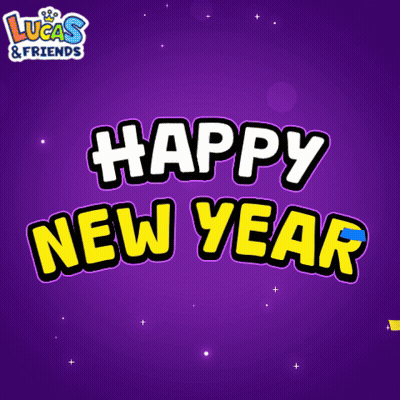 Lucas And Friends Logo Happy New Year GIF