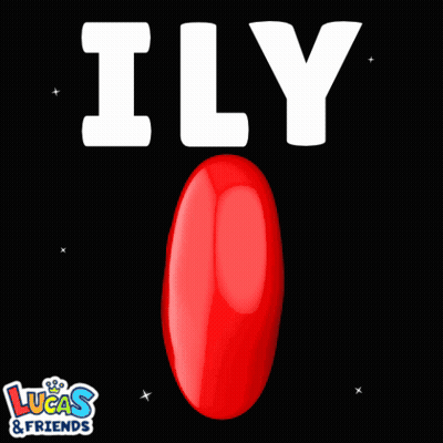 Lucas And Friends Logo Red Heart ILY GIF