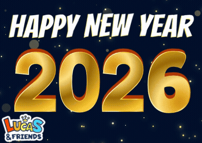Lucas And Friends New Year Advertisement GIF