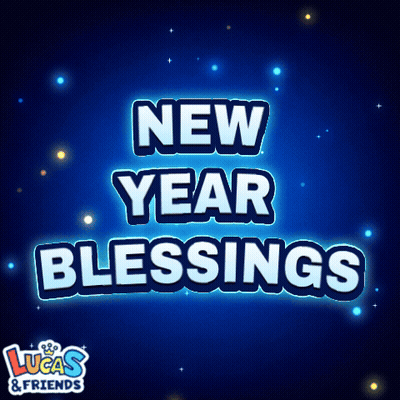 Lucas And Friends New Year Blessings GIF