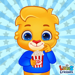 Lucas And Friends Popcorn Eating GIF