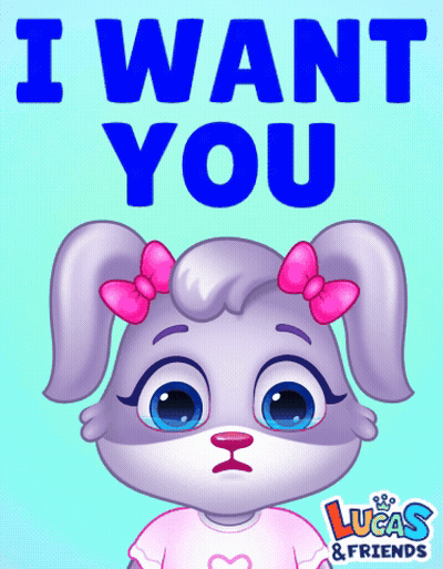 Lucas And Friends Poster With Cartoon Rabbit GIF