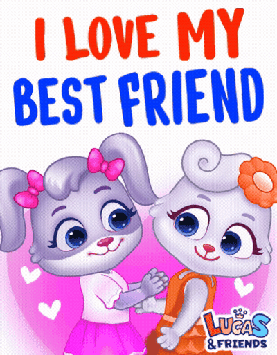 Lucas And Friends Poster With Two Rabbits GIF