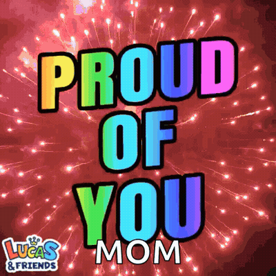 Lucas And Friends Proud Of You Mom Fireworks Display GIF