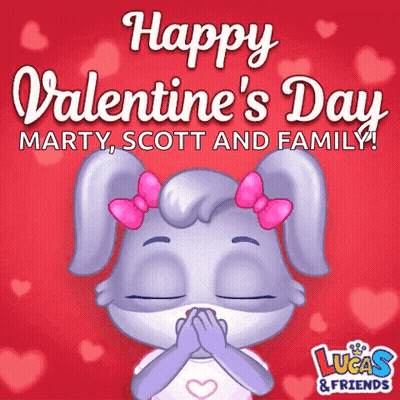 Lucas And Friends Valentine Bunny Wearing Mask GIF