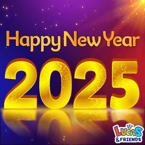 Lucas And Friends Wishes You A Happy New Year In 2025 GIF