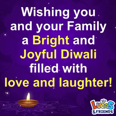 Lucas And Friends Wishing Bright Joyful Diwali GIF