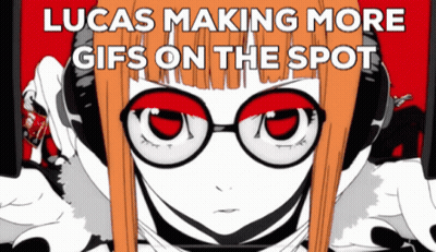 Lucas And Girl In Glasses Making Gifs On Spot GIF