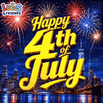 Lucas & Friends 4Th Of July Advertisement GIF