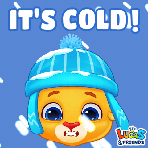 Lucas & Friends Advertisement With Cartoon Character In Blue Hat GIF
